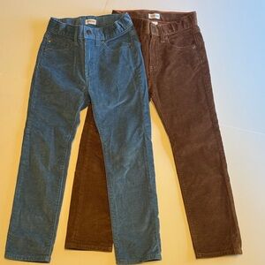 Crewcuts Classic Blue and Brown Corduroy Pants - 2 Pairs!